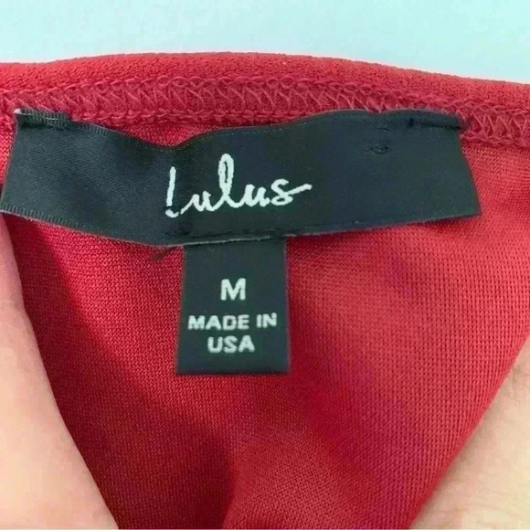 Lulus Forever Your Girl Women's Wine Red Bodycon Dress Size Medium - Picture 6 of 10